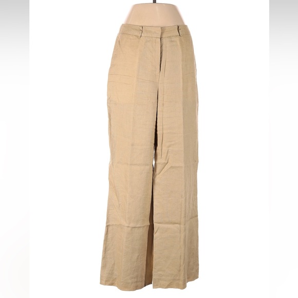 Brooks Brothers Tan/Beige Linen Pants 4 - Picture 2 of 5